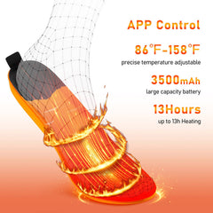 WI002 App Control Heated Insoles-Orange