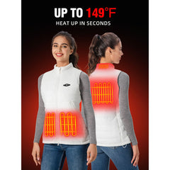 WWV001-Heated Vest for Women-White