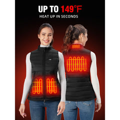 WWV001-Heated Vest for Women-Black