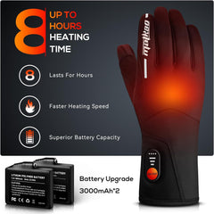 WG007 Heated Cycling Gloves-Black