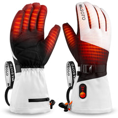 WG004  Heated Classic Gloves-Black&White-New